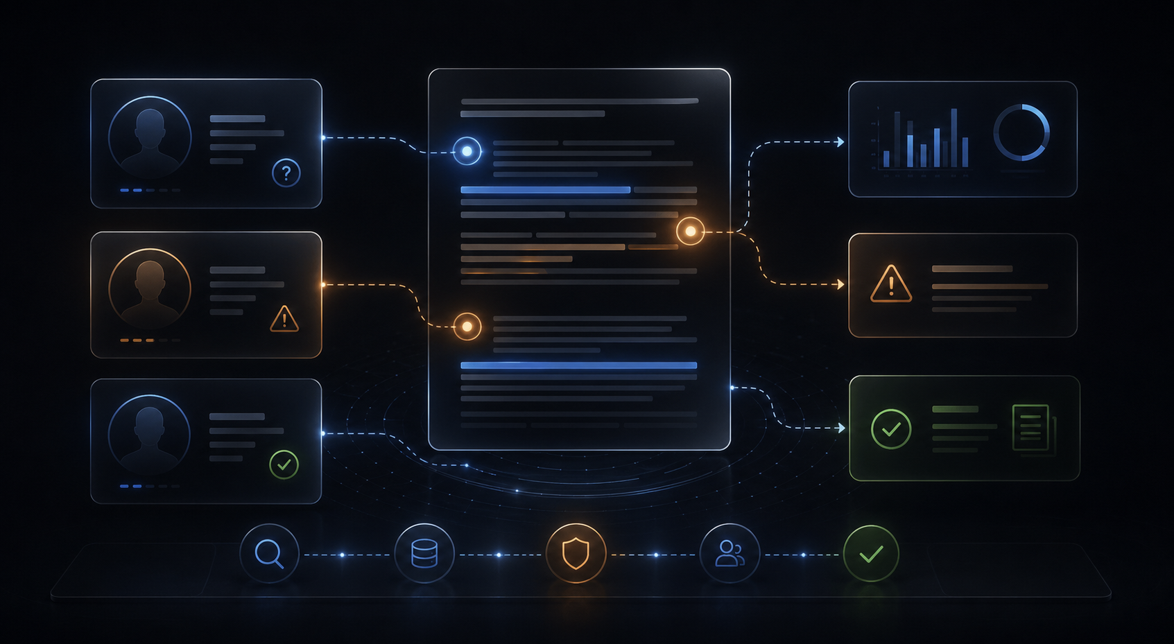 Abstract persona validation visual
