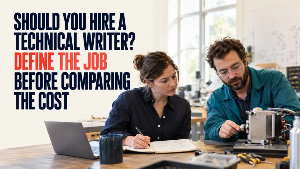 Should you hire a technical writer? Define the job before comparing the cost